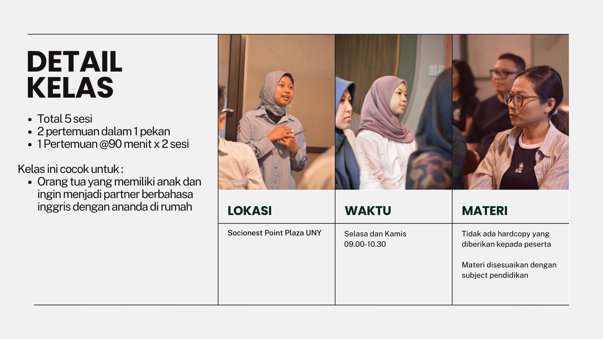 Batch SN 004 - Kelas English Conversation (Women Only) - Photo 2